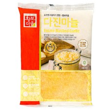 황보 마을 냉동 다진 마늘 1kg, 4개