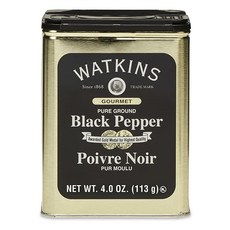와킨 Watkins 퓨어 그라운드 블랙 페퍼 113.4g(4온스) 12개 팩 (581)