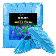 슈 커버 일회용 논 미끄러짐 squish 100 팩 (50 Pairs) 논 직물 천 Boot 커, 상세내용참조, 상세내용참조