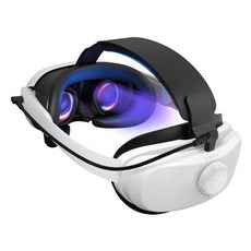 메타 퀘스트 3과 호환되는 요기스 배터리 헤드 스트랩 재생 시간을 연장하는 충전식 및 VR 헤드셋용 컴포트 오큘러스메타 3 액세서리와 호환됩니다, For Meta Quest 3, 1개