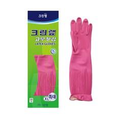 크린랲 고무장갑 일반 특대 분홍, 핑크, 특대(XL) 이상, 10개