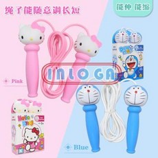 내마모성 유치원 어린이 줄넘기 Hellokitty 전용 조절이 가능하다 어, 01 훈련 줄 핑크 돼지 어린이 줄넘기