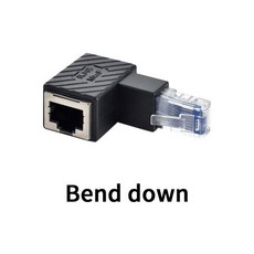 이더넷 네트워크 케이블 커넥터 확장기 RJ45 수암 변환기 90 도 익스텐션 어댑터 Cat5 Cat6 LAN 1 개, 03 B, 1개