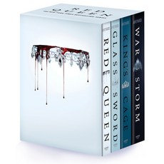 (영문도서) Red Queen 4-Book Paperback Box Set: Red Queen Glass Sword King''s Cage War Strom Paperback, HarperCollins, English, 9780063283831
