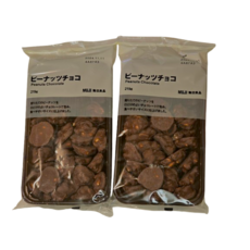 무인양품 MUJI 피넛 초콜릿, 219g, 2개