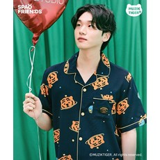 스파오 SPAO 무직타이거 뒹굴뒹굴 뚱랑이 잠옷NAVY_SPPPD25U07 SPPPD25U07