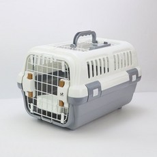 딩동펫 반려동물 더블캐리 이동장, 그레이, 1개