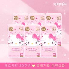 마리솜 헬로키티 50주년 롱라이너 생리대 40입X6팩