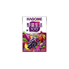 카고메 야채 생활 100 베리 샐러드 100ml 종이 팩 30개×3 케이스 (90개), 90개