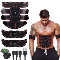 abs stimulator 근육 토너 ems 복부 토닝 벨트 훈련 바디 피트니스 쉐이핑 근육 자극기 남성 여성 팔 다리 트레이너