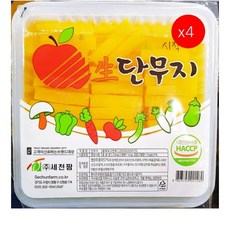 [더착한푸드]세천팜 양식단무지 2.8K 4개 식자재마트 대용량 업소용 양식단무지 단무지 분식재료