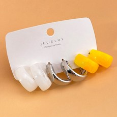 유색보석귀걸이