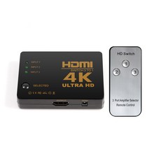 NEXT 3403SW4K 3대1 HDMI선택기 4KUHD 리모컨제공 HDCP, 1개