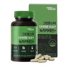 그린몬스터 다이어트 14 in 1 녹차카테킨+, 56정, 6개