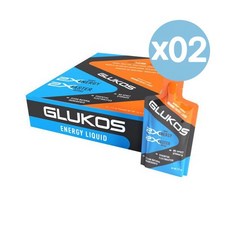 Glukos 글루코스 오랜지 에너지 리퀴드 젤 60ml 12개입 2팩 Liquid Gel Tray Orange