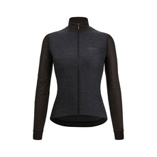 산티니 FW23 퓨어리즘 여성 기모 긴팔져지 블랙 슬림핏