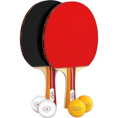 NIBIRU SPORT 탁구채세트 버터플라이 탁구라켓 입문용 중급용, 2 패들 세트