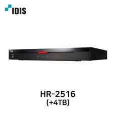 아이디스 HR-2516(4TB) 500만화소 16채널 DVR 국산 녹화기 HD-TVI - 16채널dvr