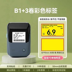 라벨 프린터 사무용 블루투스 핸드 열전사 스티커, B1레이크블루+(컬러라벨3롤선택)롤1개포함