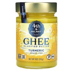 4th&하트 기 정제 버터 목초 강황 255g, 1개