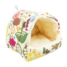 GHSHOP 앵무새를 위한 둥지를 거는 따뜻한 앵무새 새장 오두막 텐트 새, 19cmx19cmx20cm, 천, 다중, 1개