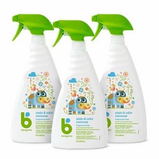 Babyganics Stain Odor Remover Spray Fragrance Free 베이비가닉스 얼룩 냄새 제거 스프레이 무향 32oz(946ml) 3팩, 1개