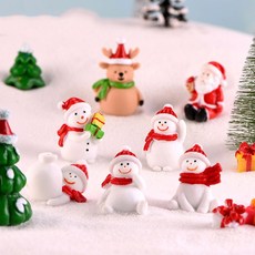미스토토 크리스마스 꾸미기 산타 눈사람 루돌프 트리 테라리움 피규어, 13번