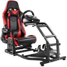 Dardoo 플레이스테이션 레이싱 휠 PS5 핸들 자동차 로지텍 G920 G923 스루마스터 T300 스티어링 스탠드 페달 핸드브레이크 제외하고 빨간색 시트가 장착된 다두 G2, 1개