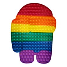 [KC인증] 즐거운판다 초초대형 푸쉬팝 팝잇 어몽어스, 초대형 어몽어스, 1개 초대형 어몽어스