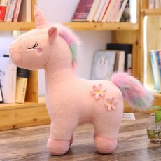 칠나무 귀여운 유니콘인형 조랑말 인형 어린이 생일 선물 소녀 MRWJ0701-9, 핑크 YY, 40cm