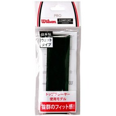 Wilson(윌슨)테니스 배드민턴 그립 테이프 PRO OVERGRIP(프로 오버 그립)1개 진입 블랙 WRZ4001BK윌슨