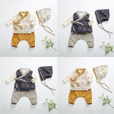 (당일출고)베이비 남아 생활한복세트 조끼 바지 돌전 돌후 신생아 추석 설 명절 아기선물