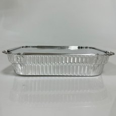 삼아 은박 도시락 500ml 뚜껑있는 쿠킹도시락 일회용 소풍 김밥 포장 반찬통, 1세트, 10개입