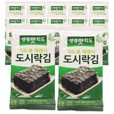 도시락김 2gx240봉 지도표 성경김 구운 재래식 전장, 1, 단품
