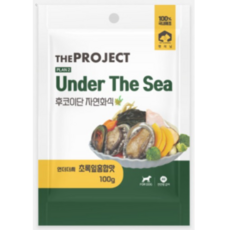 펫러닝 강아지 더프로젝트 PLAN2 언더더씨 후코이단 자연화식, 닭+초록잎홍합, 100g, 100개