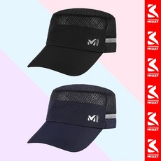 밀레 등산모자 여름 햇빛가리개 자외선차단 남성 여성 메쉬 공군모 MXSUC004 11, 블랙