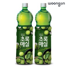 [웅진식품] 매실음료 초록매실 1.5L x6펫, 상세 설명 참조