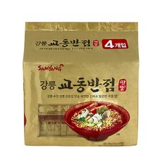 삼양라면 삼양 강릉교동반점 짬뽕라면120g X 4입, 4개입