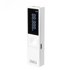 샤오미 DELI 레이저 거리 측정기 고정밀 측정 레이저 거리 계량기 충전식 휴대용 스마트 거리 측정기 40m, 1개