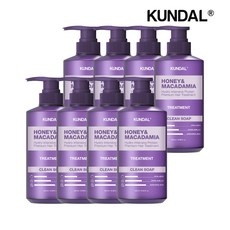 쿤달 허니 앤 마카다미아 단백질 트리트먼트 클린솝 500ml x8개
