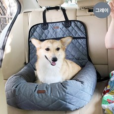 제이와이홀딩스 반려견 애견 카시트 럭셔리 방수 이동가방, 1개, 베이지