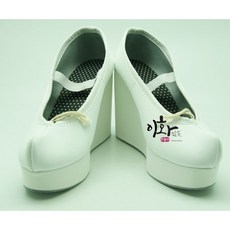 이화 한국무용 가죽 무용화 굽슈즈-10cm, 225