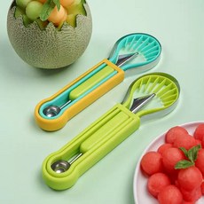 다용도 과일 컷팅기 칼 수박 멜론 화채 슬라이서 절단기 카페 업소용 디저트, 1개