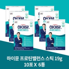일동후디스 하이뮨 프로틴 밸런스 스틱형 10p, 190g, 6개