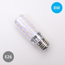 LONG e26 미니 콘램프 8W, 2개, 주광색 2개, 주광색