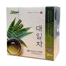 대나무건강나라 대잎차 50티백 죽엽차 대나무잎차, 아름드리숲 본상품선택, 50개입, 1g, 1개