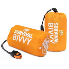 Monterra Emergency Survival Bivvy 침낭 하이킹 필수품 비비 자루 야외 장비 장비 캠핑 액세서리 오렌지, 주황색