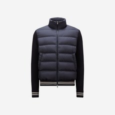 24FW 몽클레어 니트 패딩 패디드 울 남성 가디건 네이비 9B00001M1509 779