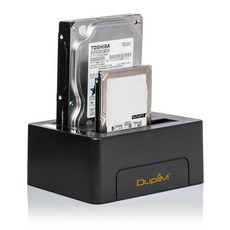 DupliM 1 대 1 SSD HDD 듀얼 베이 클로너 복사기 복제기 SATA 하드 디스크 드라이브 버너, DupliM 1 to SSD HDD 듀얼 베이 클로너
