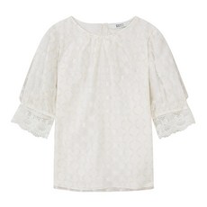 베스띠벨리 24S/S 벌룬 슬리브 글리터 블라우스 BIB2437IV